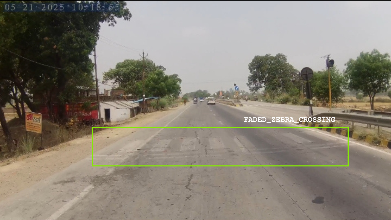 Faded Zebra Crossing